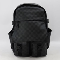 Рюкзак міський 1739  універсальний шкільний рюкзак з еко шкіри, дихаюча спинка, чорний